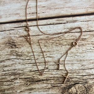 Rose gold plated 925 sterling silver necklace